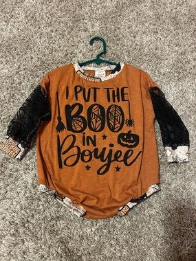 Handmade Halloween Bubble Romper.